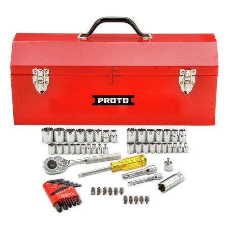 Proto 65Pc Skt Set 1/4 3/8 Dr W/Nb J47065-1A